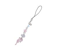 LIbgiubhy Colgante de cuentas de estrella de concha de pez, correa de cadena de teléfono para colgar, llavero de decoración, pequeños regalos para mujeres y niñas