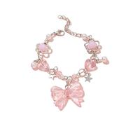 LIbgiubhy Collar de cuentas de cristal hecho a mano, elegante accesorio de cuentas coloridas, joyería de moda para niñas y mujeres