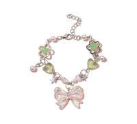 LIbgiubhy Collar de cuentas de cristal hecho a mano, elegante accesorio de cuentas coloridas, joyería de moda para niñas y mujeres