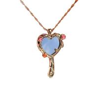 LIbgiubhy Collar de gafas misteriosas, accesorio moderno con colgante de clavícula, accesorio de cadena para el cuello para mujer
