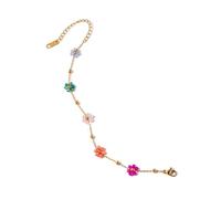 LIbgiubhy Collar floral de cristal hecho a mano, accesorios de moda para citas nocturnas y eventos