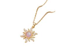 LIbgiubhy Collar moderno con colgante de girasoles de moda, accesorio ideal para citas y ocasiones especiales