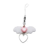 LIbgiubhy Correa de teléfono con alas para teléfono, decoración de teléfono de moda, joyería acrílica para teléfono o bolsa