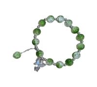 LIbgiubhy Cristales de jade de moda con acento chapado en oro para mujer, un accesorio de regalo único para mujeres de moda