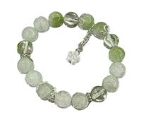 LIbgiubhy Cristales de jade de moda con acento chapado en oro para mujer, un accesorio de regalo único para mujeres de moda