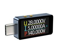 LIbgiubhy Detectores de voltaje y corriente USB C precisos con pantalla legible para una medición eficiente del rendimiento