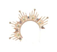 LIbgiubhy Diadema gótica hecha a mano con diseño de mariposa, accesorio para el cabello, coronas hechas a mano, diadema delicada con toque gótico
