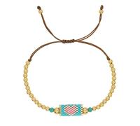 LIbgiubhy Elegante accesorio hecho a mano con cuentas de cristal y cobre dorado, adecuado para varios atuendos