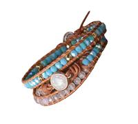 LIbgiubhy Elegante cadena de muñeca hecha a mano con cuentas de moda adecuada para ocasiones informales