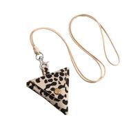 LIbgiubhy Elegante collar con colgante de cuero para auriculares y cambio y accesorio de moda para uso diario