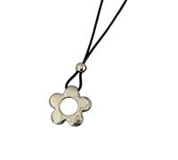 LIbgiubhy Elegante collar con colgante de flor con diseños huecos, cadena ajustable para el cuello para bodas y ocasiones especiales