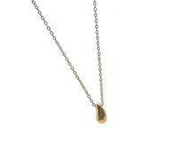 LIbgiubhy Elegante collar con colgante de lágrima para mujer, chapado en oro o plata, accesorio de cadena de clavícula para regalos