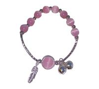 LIbgiubhy Elegante diseño elástico de ojo de gato que inspira campanas para un uso cómodo, regalos románticos y pulsera de amistad