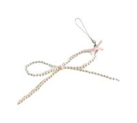 LIbgiubhy Elegante llavero con colgante de lazo para teléfono, cordón para teléfono, correa de muñeca, cuerda colgante para decoración de bolsas