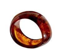 LIbgiubhy Elegante resina marrón degradada para uso casual, oficina, fiesta, resistente, cómodo, accesorio de joyería para mujer