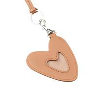 LIbgiubhy Elegante y resistente collar con colgante de corazón de piel sintética portátil para creadores de tendencias que aman los diseños distintivos para el uso diario