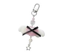LIbgiubhy Encantador colgante de corazón con alas para teléfono, cadena llamativa para decoración de bolsa, accesorio adecuado para varias ocasiones
