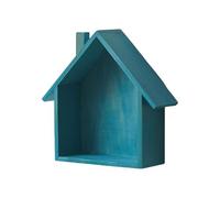 LIbgiubhy Estante de exhibición de casas de madera resistente nostálgico con amplio almacenamiento accesorio para el hogar para coleccionables y más organización