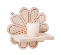 LIbgiubhy Estantes de pared de madera multiusos con estilos bohemios, accesorios de diseños elegantes para exhibir plantas en cualquier habitación, uso diario