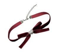 LIbgiubhy Gargantilla de terciopelo de inspiración vintage con lazo, longitud ajustable, accesorio para mujer