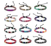 LIbgiubhy Juego de 12 pulseras trenzadas suaves y cómodas para los amantes de la moda