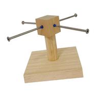 LIbgiubhy Juguete giratorio de madera para hámsteres, comedero de ejercicio para mascotas pequeñas, cobayas, chinchillas, ratones