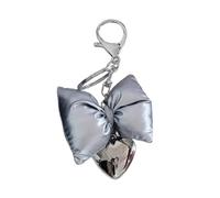 LIbgiubhy Llavero con forma de lazo para teléfono, colgante de corazón con lazo, llavero desmontable para teléfono, accesorio para mujeres y niñas