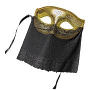 LIbgiubhy Masquerades - Disfraz veneciano de media cara para Halloween, fiesta de Mardi Gras con velos, media cara