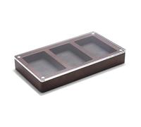 LIbgiubhy Organizadores de joyas multiusos de madera maciza, caja de almacenamiento portátil con parte superior transparente, organizadores multifuncionales para decoración