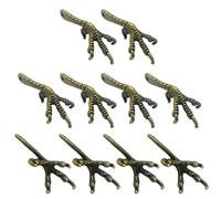 LIbgiubhy Paquete de 10 adornos de garra de pájaro de estilo vintage adecuados para sala de estar, dormitorio y decoración de fiestas