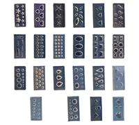 LIbgiubhy Paquete de 22 moldes de silicona pequeños multiusos para uñas, arte con hojas, flores y formas de animales, suministros para hacer joyas