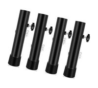 LIbgiubhy Paquete de 4 extensores de patas de mesa plegables ajustables de acero con base antideslizante para una mayor estabilidad y optimización del espacio