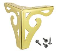 LIbgiubhy Patas triangulares de metal para sofá, patas triangulares para mesa, gabinete, estantería, repuesto de patas de muebles huecas