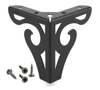 LIbgiubhy Patas triangulares de metal para sofá, patas triangulares para mesa, gabinete, estantería, repuesto de patas de muebles huecas