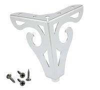 LIbgiubhy Patas triangulares de metal para sofá, patas triangulares para mesa, gabinete, estantería, repuesto de patas de muebles huecas