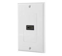 LIbgiubhy Placa de pared compatible con puerto HDTV de 1 puerto. Fácil instalación para una integración de vídeo auditivo suave para el hogar y la oficina