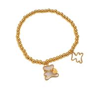 LIbgiubhy Pulsera de cuentas de moda para mujer con delicados diseños de oso único y resistente