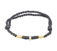 LIbgiubhy Pulsera de cuentas doradas con cordón rojo para la amistad, ajustable, tejida a mano, pulsera de buena suerte, accesorios de Año Nuevo