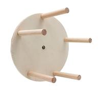 LIbgiubhy Soporte de madera natural para loros, suministros para periquitos, rueda para loros pequeños, juguete
