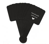 LIbgiubhy Tarjetas adhesivas portátiles de papel kraft para exhibición de joyas, etiquetas plegables para proyectos de joyería y exhibición de productos