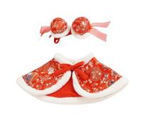 LIbgiubhy Traje chino de capas para mascotas, disfraz de baile de leones, trajes de fiesta para mascotas para celebración de Año Nuevo