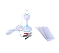 LIbgiubhy Ventilador de techo portátil de 12 V, 50 cm, 8 cm, ventilador de techo para camping, tienda de campaña, con interruptores para cenadores, ventilador de techo al aire libre
