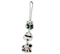 LIbgiubhy Versátil llavero con colgante de panda, elegante cordón antipérdida, hecho a mano, para amantes de la naturaleza y coleccionistas