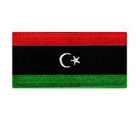 Libia Nueva Bandera Bordada Parche África Iron-On Emblema Nacional Africano
