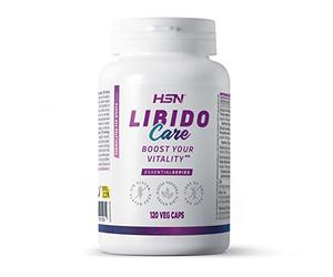 Libido Care Especial Mujer de HSN | 120 Cápsulas Vegetales | 100% Natural Potenciador Vitalidad: Tribulus Terrestris, Fenogreco, Maca, Ginkgo Biloba, Zinc, Hierro, B6 | No-GMO, Vegano, Sin Gluten