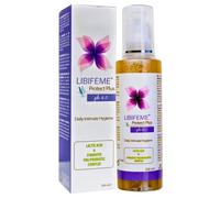 LIBIFEME PROTECT PLUS Gel de Higiene Intima Diario PH 4.0 - Acido Láctico + Aloe Vera + Complejo Pre y Probiotico - Limpia e hidrata la piel de la zona intima de la mujer - 200 ml