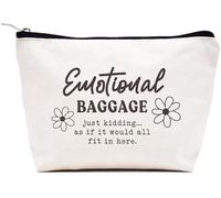 LIBIHUA Estuche de viaje para mujer, regalo para el día de la madre, cumpleaños, Navidad, bolsa de maquillaje, bolsa de cosméticos, bolsa de viaje, Beige, 9.8 ″ W x 7″ H x 2.7″ Bottom, 729-equipaje