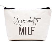 LIBIHUA Regalos de compromiso, regalo de boda para mujeres, regalos de despedida de soltera para mujeres, bolsa de maquillaje, bolsa de cosméticos, bolsa de viaje, Beige, 9.8 ″ W x 7″ H x 2.7″ Bottom,