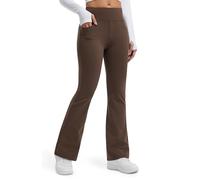 Libin Mujer Térmicos Leggings Deporte Chandal Pantalone | Tiro alto Impermeables para Invierno de Senderismo Trekking Deporte Travel Yoga Bootcut Pantalone con Bolsillos