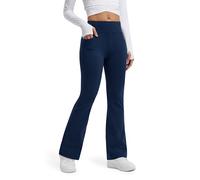 Libin Mujer Térmicos Leggings Deporte Chandal Pantalone | Tiro alto Impermeables para Invierno de Senderismo Trekking Deporte Travel Yoga Bootcut Pantalone con Bolsillos